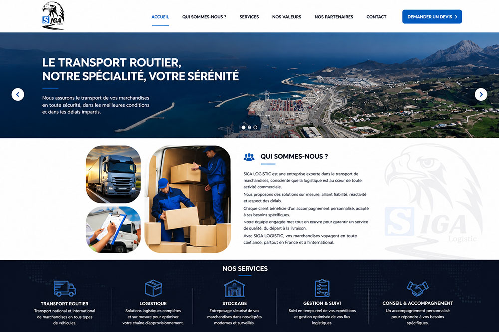 Création de site web pour Acting Institute à Casablanca